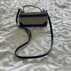 Elegant Navy and Cream Women's Bag